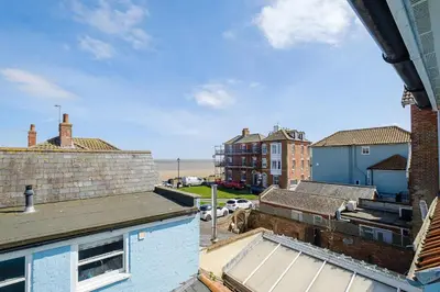 a view from the roof of a building at Crew Quarters in Aldeburgh