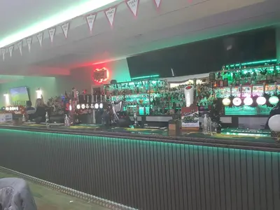 a bar with a lot of bottles of alcohol at PET FREE family mobile Home sleeps 8 with large secured decking Sea wick holiday park in Clacton-on-Sea