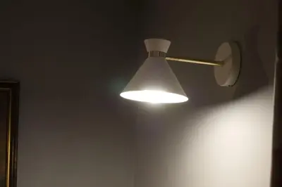 a light hanging from a ceiling in a room at The Butcher's Block in Puckeridge
