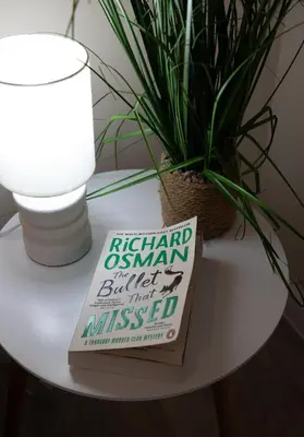 a book sitting on a table next to a plant at Copper Beech Lodge with Hot Tub, Games Room, Fire Pit in Toppesfield
