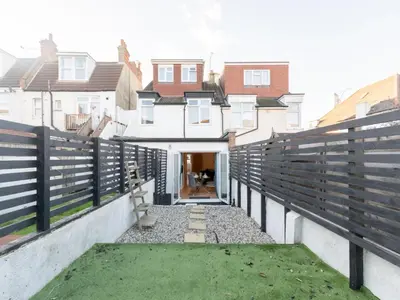 a view from the balcony of a house at Cosy flat in Leigh - Pass the Keys in Southend-on-Sea