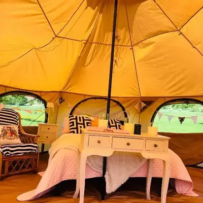 Riverside farm Yurt tent Hertford