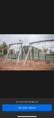 a picture of a playground withyou wont be charged yet see your options at The Orchards modern caravan in Saint Osyth