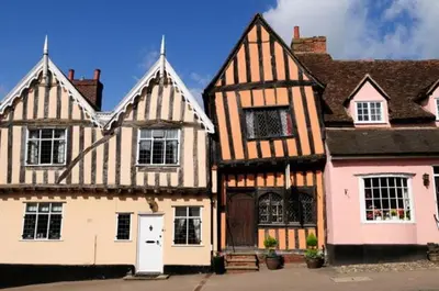 a couple of buildings with at Watt Cottage in Ipswich