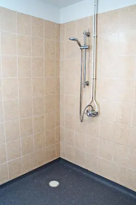 a bathroom with a shower with a toilet in it at Host & Stay - Clacton Coastal Hideaway in Clacton-on-Sea